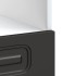 Mueble de horno Kalmar negra madera
