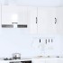 Armario de pared de cocina Kalmar blanca de alto