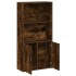 Estantería madera de ingeniería roble ahumado 60x24x120