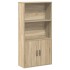 Estantería de madera de ingeniería roble sonoma 60x24x120