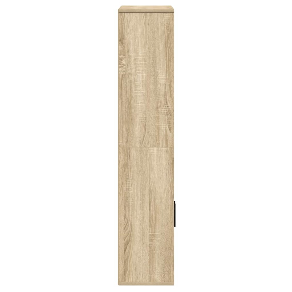 Estantería de madera de ingeniería roble sonoma 60x24x120