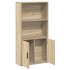 Estantería de madera de ingeniería roble sonoma 60x24x120