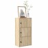 Estantería de madera de ingeniería roble sonoma 40x24x77