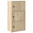 Estantería de madera de ingeniería roble sonoma 40x24x77