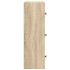 Estantería de madera de ingeniería roble sonoma 40x24x77