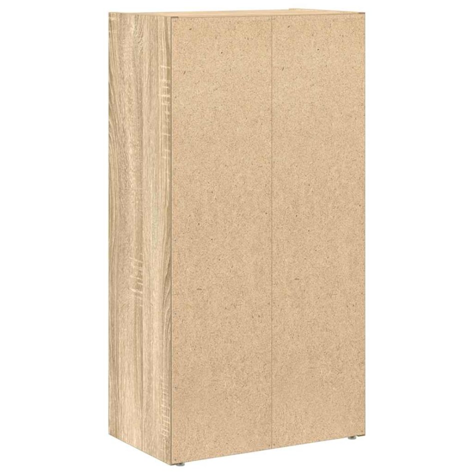 Estantería de madera de ingeniería roble sonoma 40x24x77