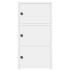 Estantería de madera de ingeniería blanca 40x24x77