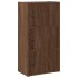 Estantería de madera de ingeniería marrón roble 40x24x77