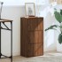 Estantería de madera de ingeniería marrón roble 40x24x77