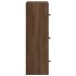Estantería de madera de ingeniería marrón roble 40x24x77