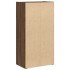 Estantería de madera de ingeniería marrón roble 40x24x77