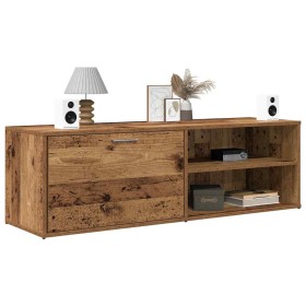 Mueble de TV madera contrachapada envejecida 120x34x37