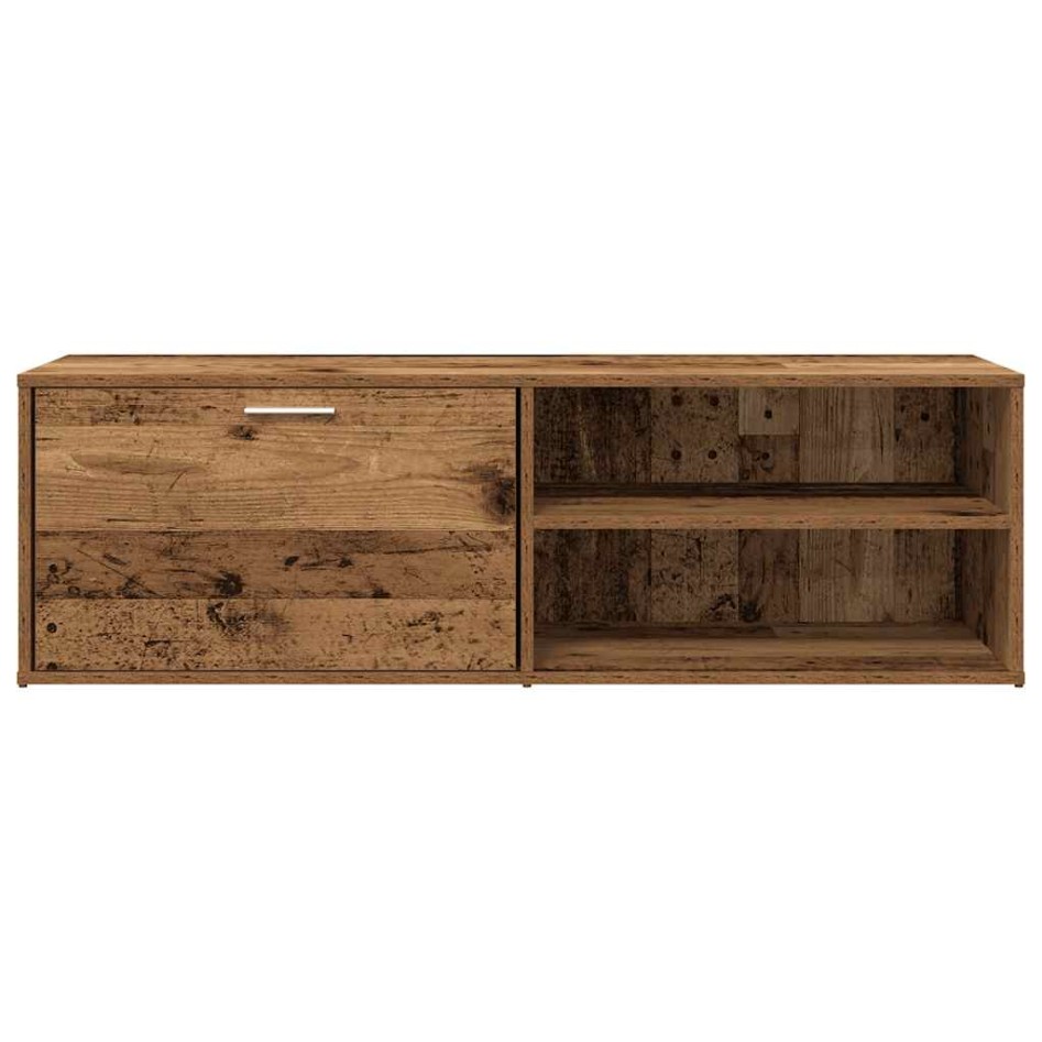 Mueble de TV madera contrachapada envejecida 120x34x37