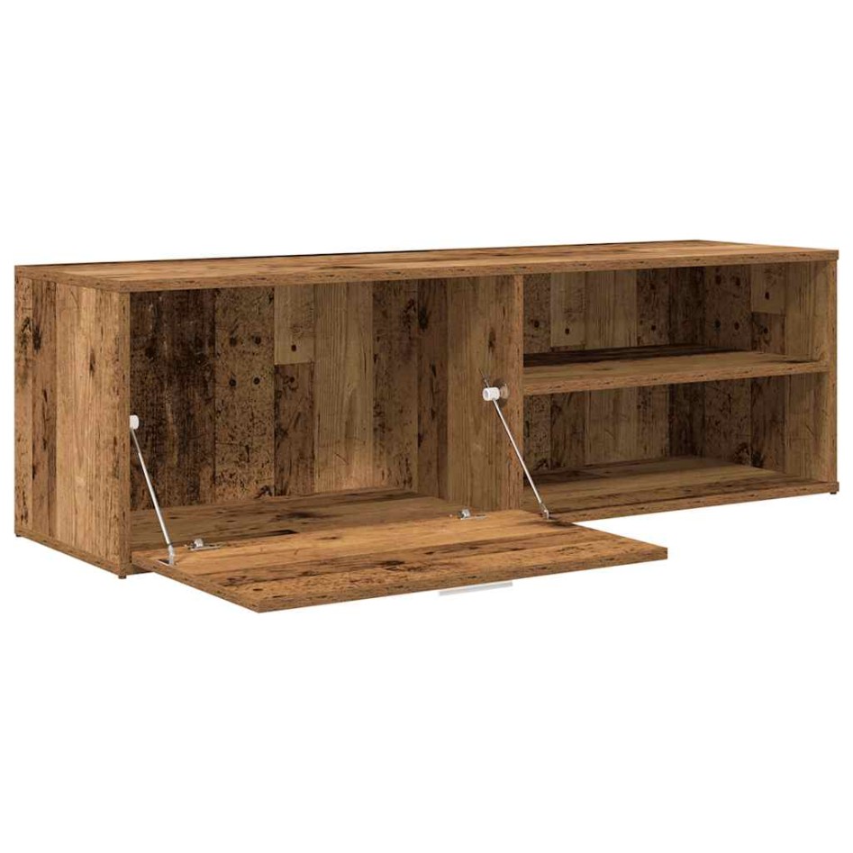 Mueble de TV madera contrachapada envejecida 120x34x37