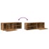 Mueble de TV madera contrachapada envejecida 120x34x37