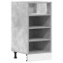 Armario bajo madera de ingeniería gris hormigón 40x44,5x81,5