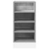 Armario bajo madera de ingeniería gris hormigón 40x44,5x81,5