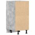 Armario bajo madera de ingeniería gris hormigón 40x44,5x81,5