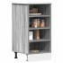 Armario bajo de madera de ingeniería gris sonoma