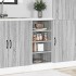 Armario bajo de madera de ingeniería gris sonoma