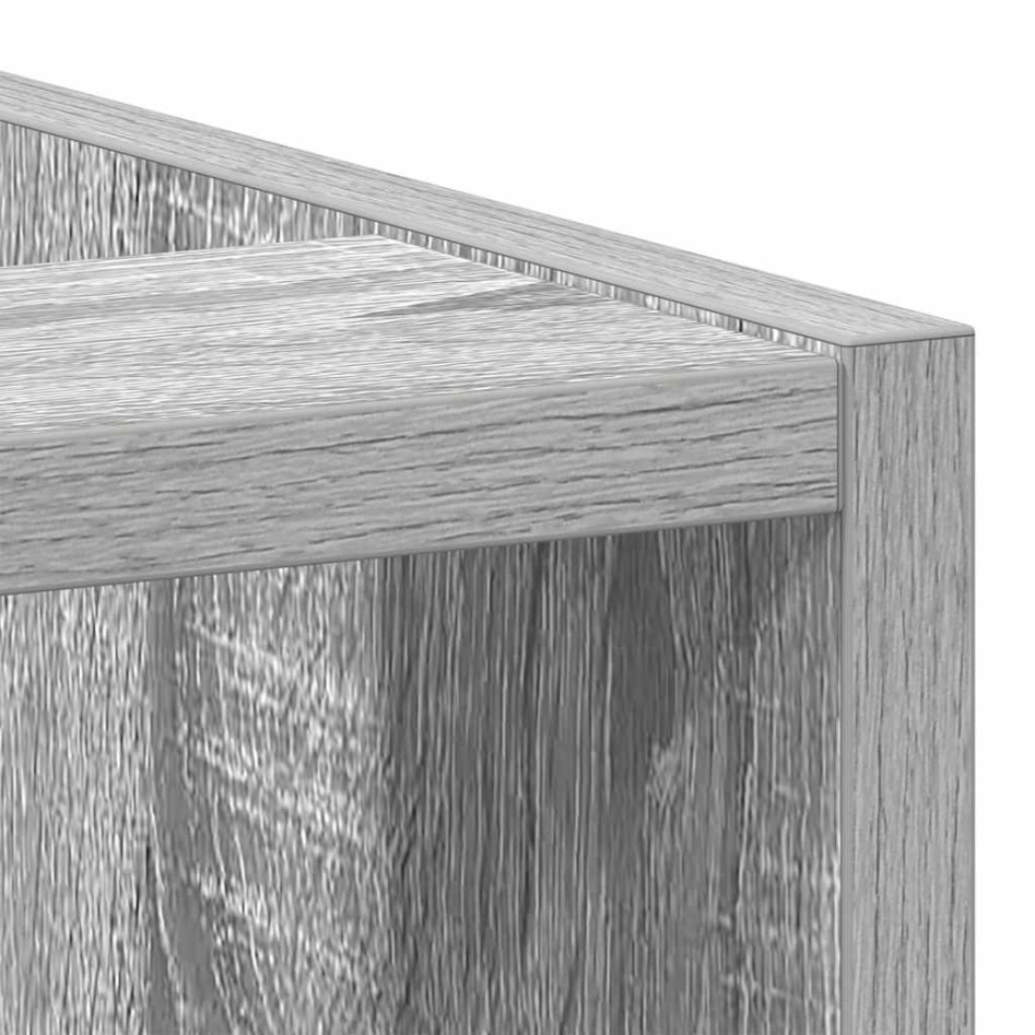 Armario bajo de madera de ingeniería gris sonoma