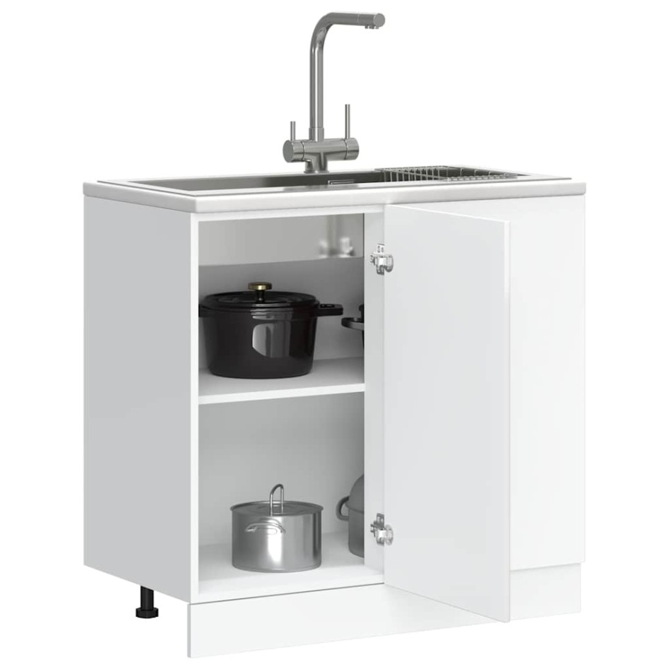 Mueble bajo de cocina Porto alto brillo