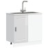 Mueble bajo de cocina Porto alto brillo