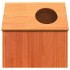 Casa para gatos cera marrón 41x50x50 cm madera maciza