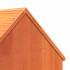 Casa para gatos cera marrón 41x50x50 cm madera maciza