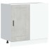 Mueble bajo de cocina porto gris cemento madera