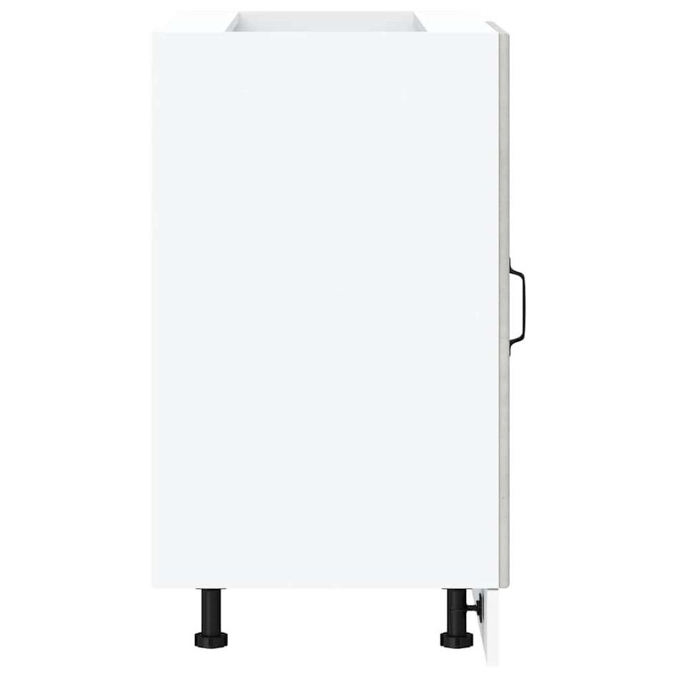 Mueble bajo de cocina porto gris cemento madera