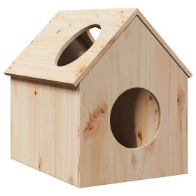 Casa para gatos madera maciza pino 41x50x50