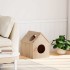 Casa para gatos madera maciza pino 41x50x50