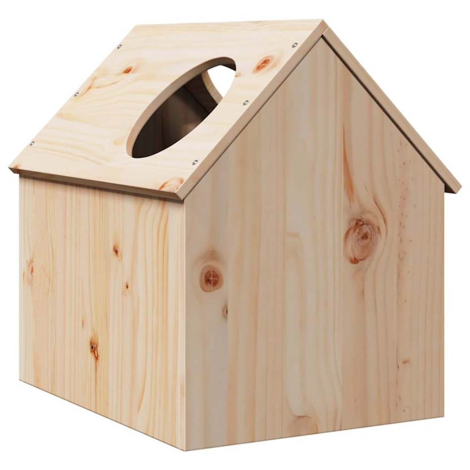 Casa para gatos madera maciza pino 41x50x50