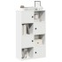 Estantería de madera de ingeniería blanca 60x24x101,5