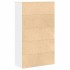 Estantería de madera de ingeniería blanca 60x24x101,5