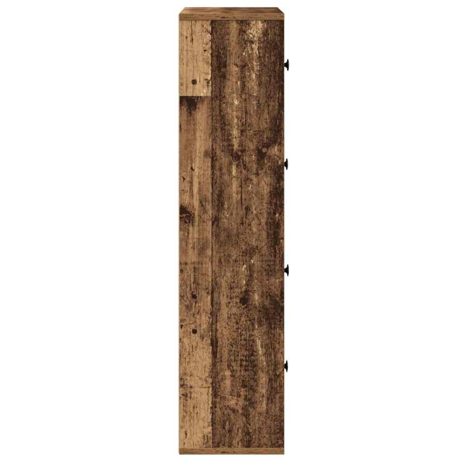 Estantería madera de ingeniería color envejecido 60x24x101,5