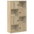 Estantería de madera de ingeniería roble sonoma 60x24x101,5