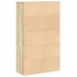 Estantería de madera de ingeniería roble sonoma 60x24x101,5