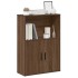 Estantería madera de ingeniería marrón roble 60x24x85