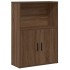 Estantería madera de ingeniería marrón roble 60x24x85