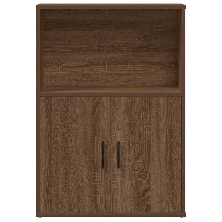 Estantería madera de ingeniería marrón roble 60x24x85