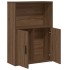 Estantería madera de ingeniería marrón roble 60x24x85
