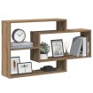 Estante de pared madera ingeniería roble artisian 104x20x58,5cm