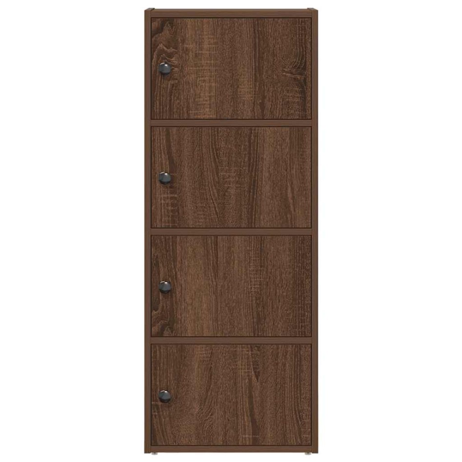 Estantería madera de ingeniería marrón roble 40x24x102