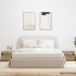 Mesilla de noche con luces LED roble artesanal 60x35x40