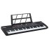 Teclado eléctrico de piano de 61 teclas con atril para