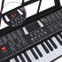 Teclado eléctrico de piano de 61 teclas con atril para