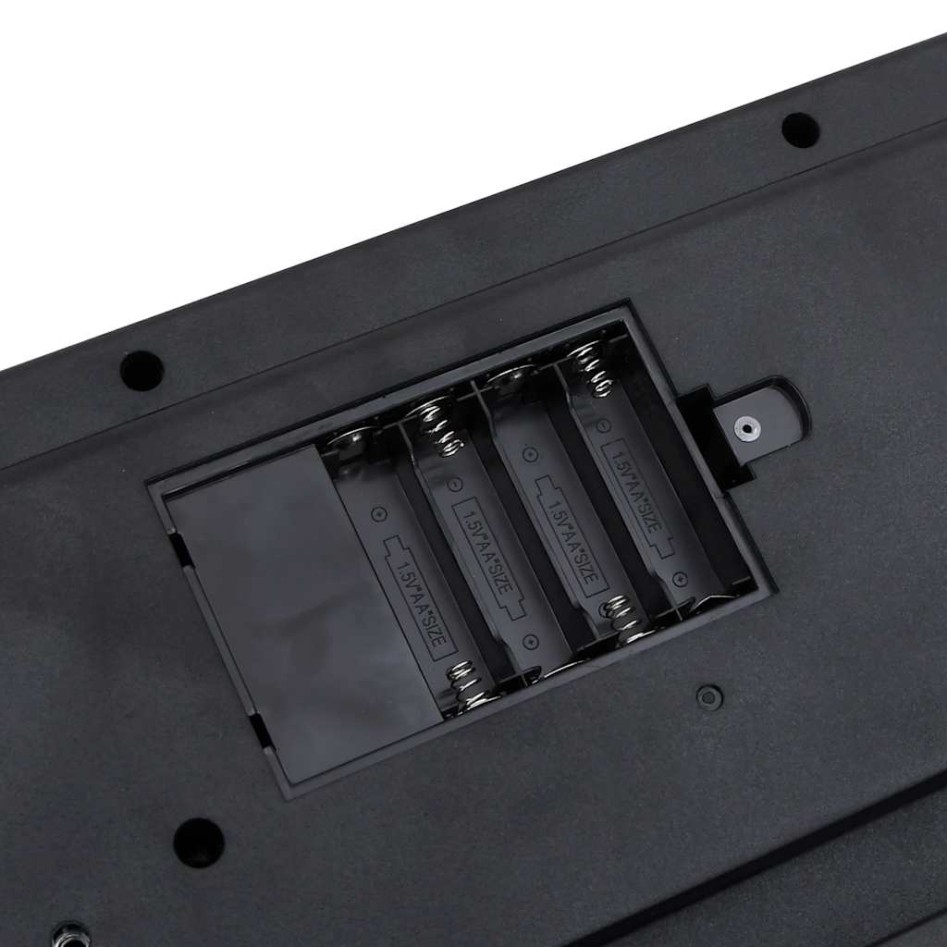 Teclado eléctrico de piano de 61 teclas con atril para