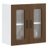 Armario pared cocina puerta de cristal Kalmar roble